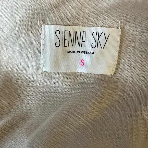 Sienna Sky Elegant Two Piece Black Floral Scroll Sequin Skirt Set - Picture 8 of 12